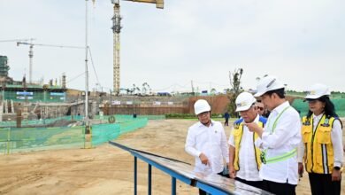 Tinjau Pembangunan Istana Presiden di IKN, Presiden: Masih Sesuai Target