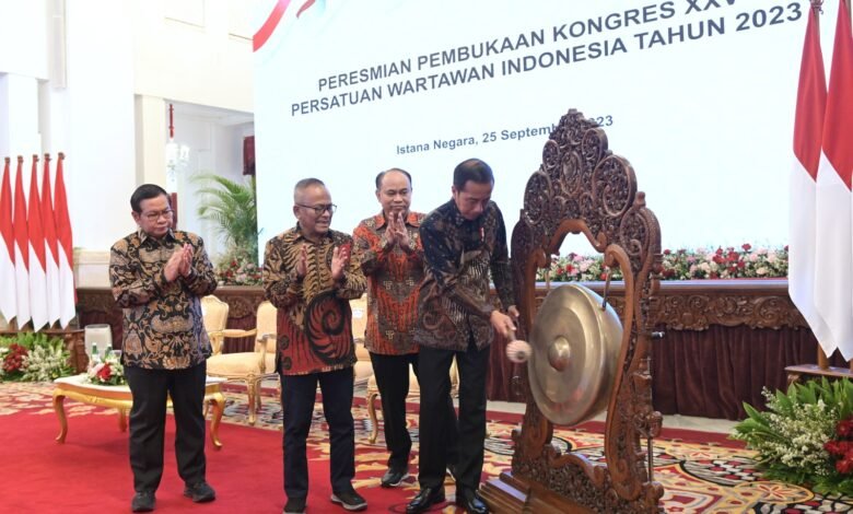 Buka Kongres Ke-25 PWI, Presiden Ajak Insan Pers Pegang Teguh Kode Etik Jurnalistik