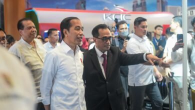 Presiden Jokowi Tinjau Pameran Hub Space di JCC