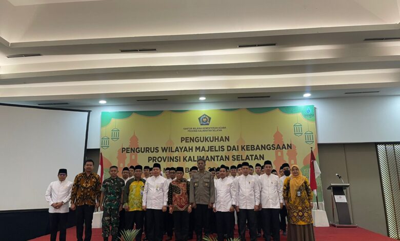 Wujudkan Kalsel Babussalam, Pemprov Dukung Pengukuhan Pengurus Wilayah Majelis Dai Kebangsaan