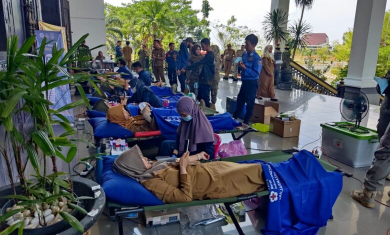 Meriahkan HUT Ke-52 Korpri, Satpol PP dan Damkar Provinsi Kalsel Gelar Donor Darah