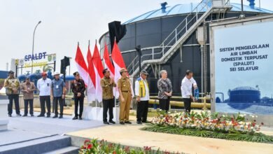 Presiden Resmikan Sistem Pengelolaan Limbah Terpusat di Sei Selayur