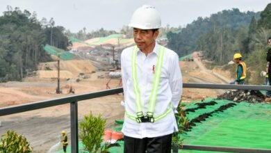 Presiden Joko Widodo Meninjau Proyek Jalan Tol IKN (01/11/2023)