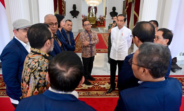 Presiden Jokowi Terima Pengurus PWI Pusat di Istana Merdeka