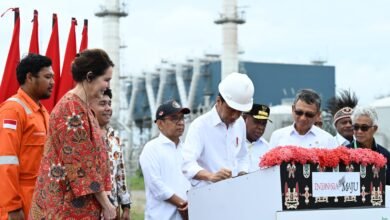 Presiden Joko Widodo Resmikan PSN Tangguh Train 3 di Teluk Bintuni