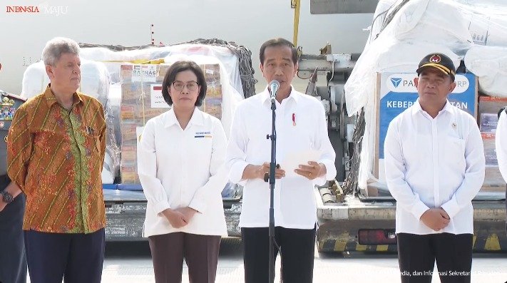 Presiden Lepas Bantuan Kemanusiaan Kemanusiaan Tahap ke-2 ke Palestina