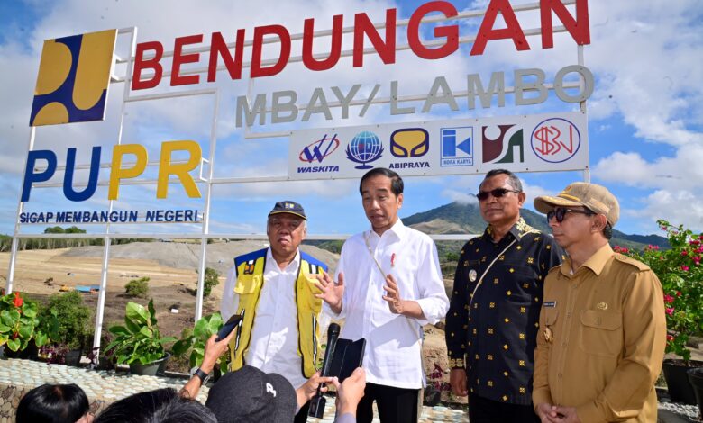 Tinjau Pembangunan Bendungan Mbay, Presiden: Ini Strategi Wujudkan Kedaulatan Pangan