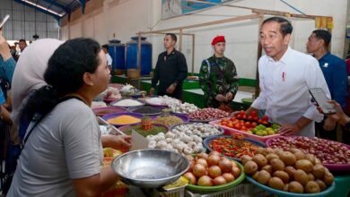 Kunjungi Pasar Oebobo, Presiden Sapa Masyarakat dan Cek Harga Kebutuhan Pokok