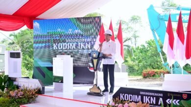 Groundbreaking Kodim IKN, Presiden: Harus Jadi Contoh Kodim di Seluruh Tanah Air