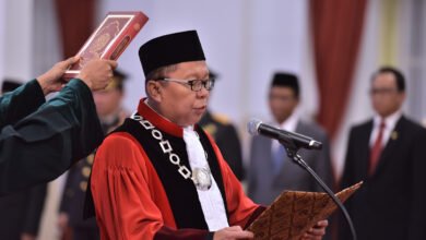 Presiden Jokowi Saksikan Pengucapan Sumpah Arsul Sani Jadi Hakim Mahkamah Konstitusi