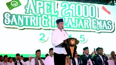 Presiden Jokowi Ajak Santri Berkontribusi bagi Kemajuan Negara