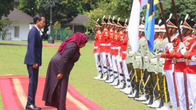 Presiden Jokowi Sambut Presiden Tanzania Samia Suluhu di Istana Bogor