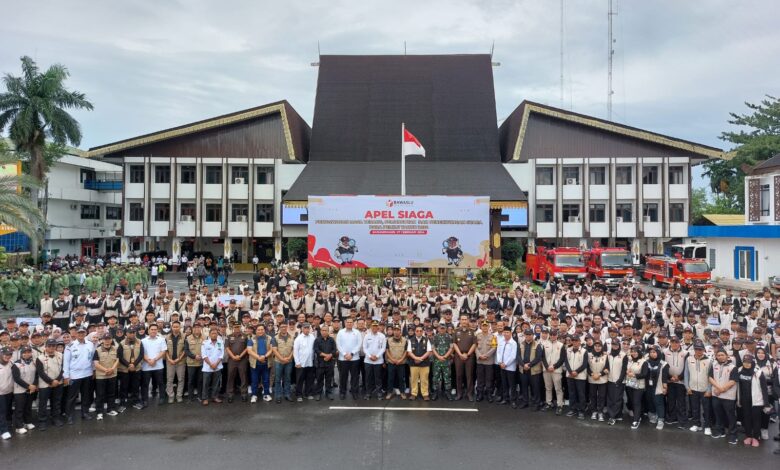 Apel Siaga Menghadapi Masa Tenang Pemilu, Gubernur Kalsel Berpesan untuk Menjaga Kondusifitas di Banua