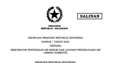 Presiden Terbitkan Inpres Percepatan Penyediaan Air Minum dan Layanan Pengelolaan Air Limbah Domestik