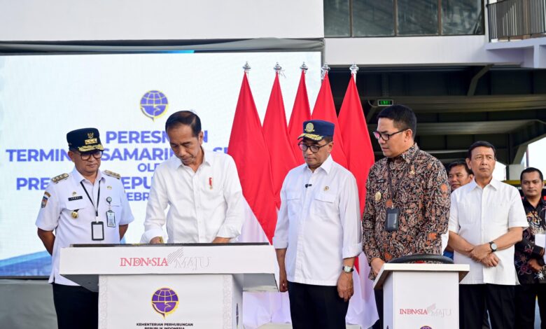 Resmikan Terminal Samarinda Seberang, Presiden Dorong Penggunaan Transportasi Massal