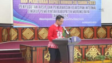 Dinas Perpustakaan dan Kearsipan Murung Raya Gelar Sosialisasi Penyelenggaraan Kearsipan