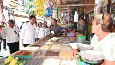 Presiden Jokowi Cek Harga dan Stok Bahan Pokok di Pasar Kawat Tanjungbalai
