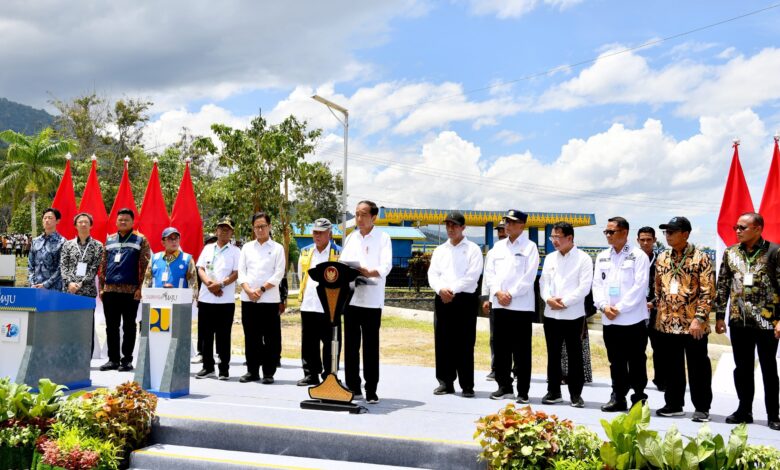 Resmikan Rekonstruksi Jaringan Irigasi Gumbasa, Presiden Dorong Peningkatan Produktivitas dan Ketahanan Pangan