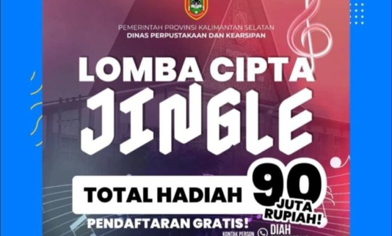 Dispersip Kalsel Buka Pendaftaran Lomba Cipta Jingle, Total Hadiah Rp90 Juta