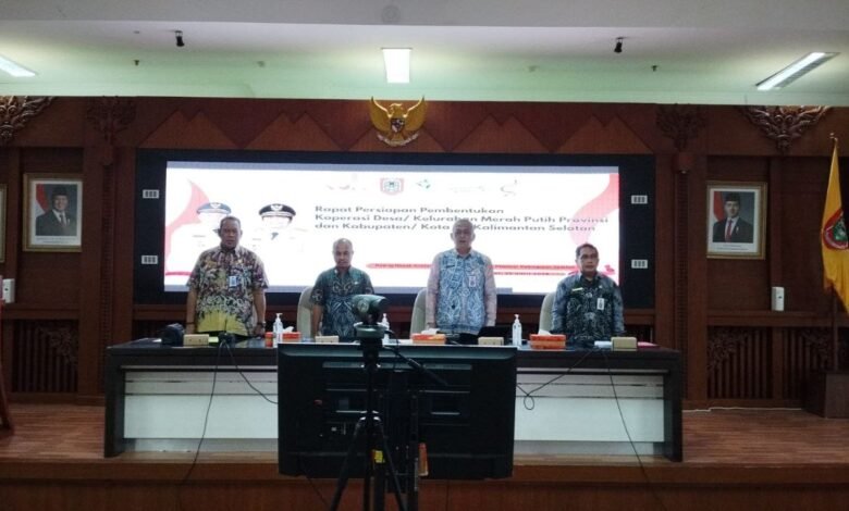 Pemprov Kalsel Gelar Rapat Persiapan Pembentukan Koperasi Desa/Kelurahan Merah Putih