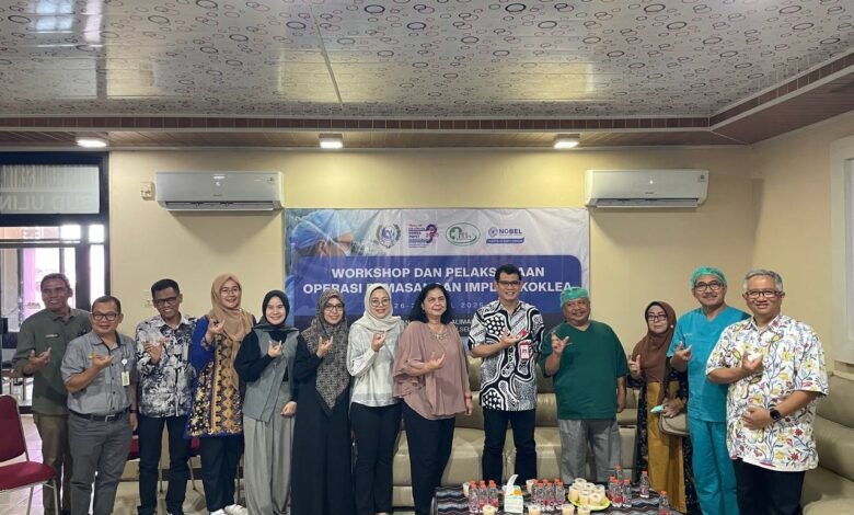 RSUD Ulin Berkolaborasi Dengan PT Nobel Lakukan Workshop dan Operasi Pemasangan Implan Koklea