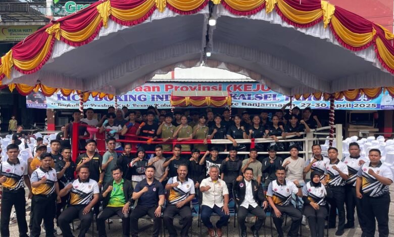 Jaring Atlet Berbakat, Kejuprov Kick Boxing Kalsel 2025 Resmi Digelar