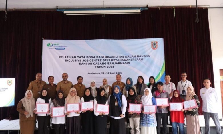 Asah Keterampilan Disabilitas, Pemprov Kalsel Bersinergi Dengan BPJS Ketenagarkerjaan Berikan Pelatihan Tata Boga