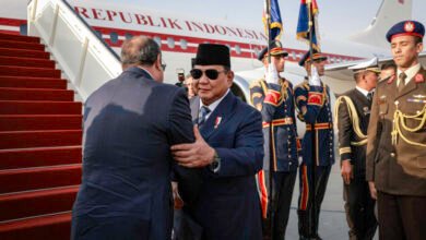 Presiden El-Sisi Antar Langsung Keberangkatan Presiden Prabowo Menuju Doha