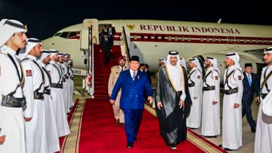 Presiden Prabowo Tiba di Doha untuk Kunjungan Resmi