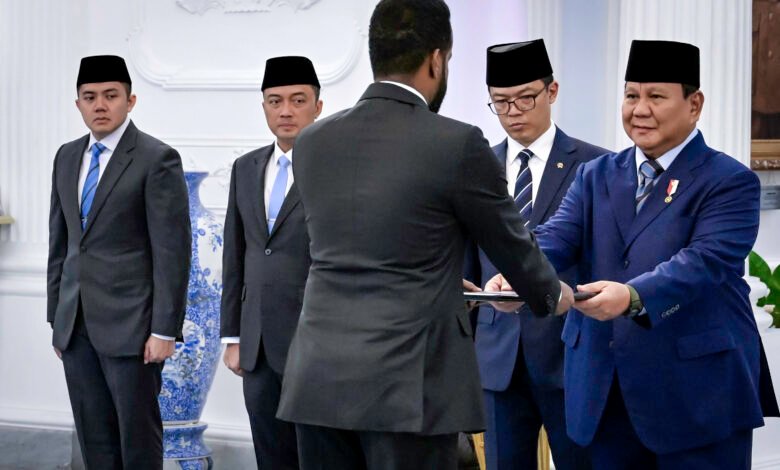 Presiden Prabowo Terima Surat Kepercayaan Delapan Duta Besar Negara Sahabat di Istana Merdeka