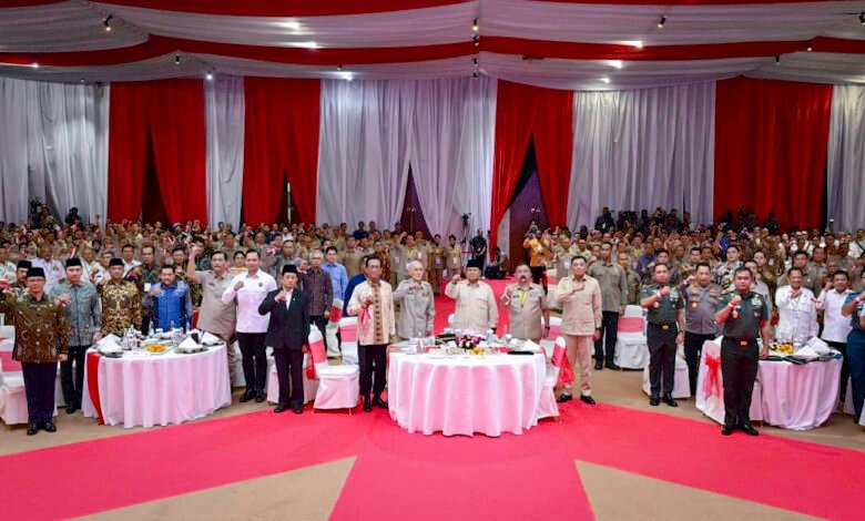 Presiden Prabowo Hadiri Acara Halal Bihalal Bersama Purnawirawan TNI AD dan Keluarga Besar TNI-Polri