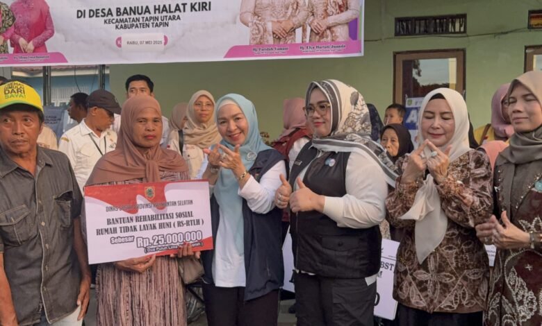 Ketua TP Posyandu Provinsi Kalsel Lanjutkan Kunjungan ke Posyandu Kamboja Desa Banua Halat Kiri Kabupaten Tapin