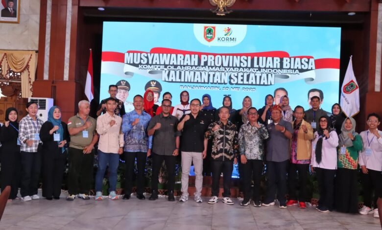 Musprov Luar Biasa KORMI Kalsel, Rumuskan Langkah Strategis Dorong Kemajuan Olahraga Masyarakat