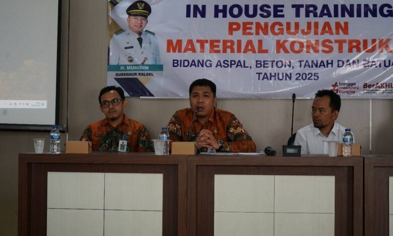 Laboratorium Bahan Konstruksi Kalsel Gelar In House Training Pengujian Material Konstruksi Tahun 2025