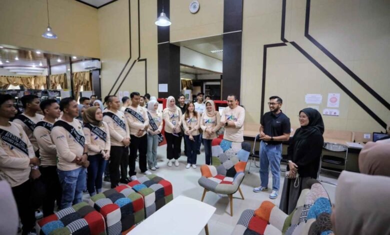 Perpustakaan Palnam Dispersip Terima Kunjungan dari Bintang Aksel Bank Kalsel