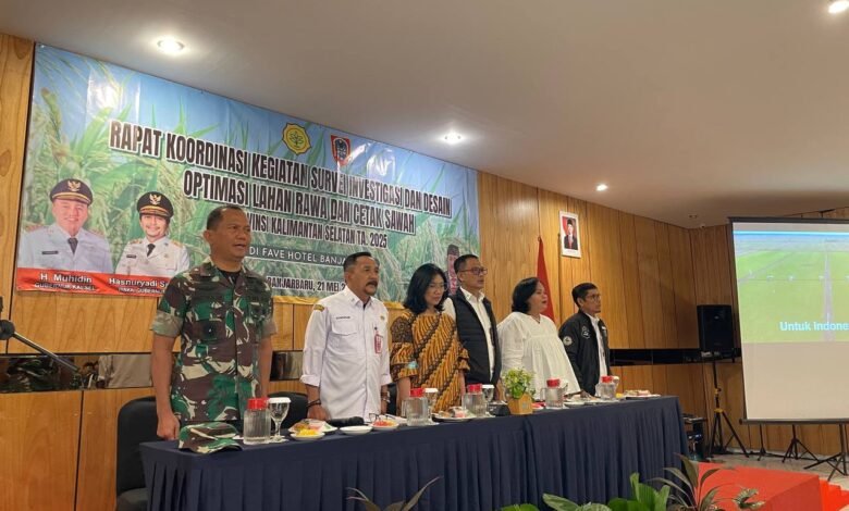 Kuatkan Ketahanan Pangan, DPKP Kalsel Gelar Rakor SID, Optimalisasi Lahan Rawa dan Cetak Sawah Tahun 2025