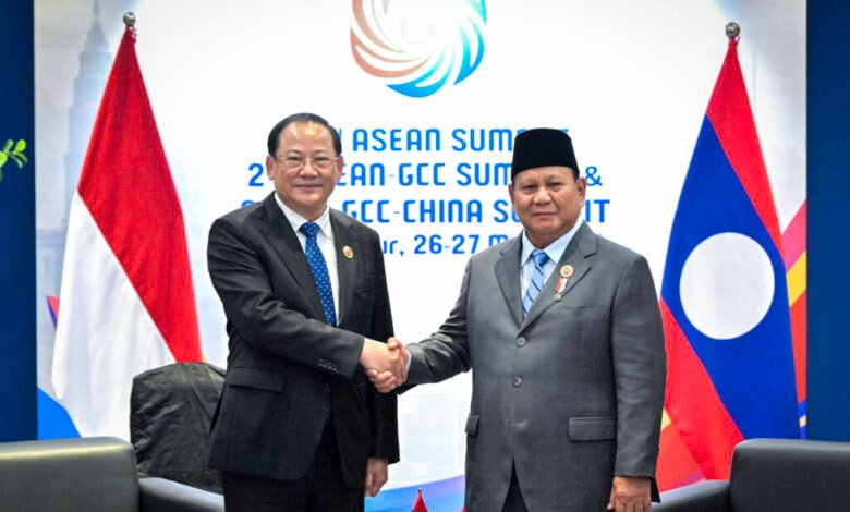 Bertemu PM Lao PDR Siphandone, Presiden Prabowo Bahas Upaya Peningkatan Sektor Perdagangan