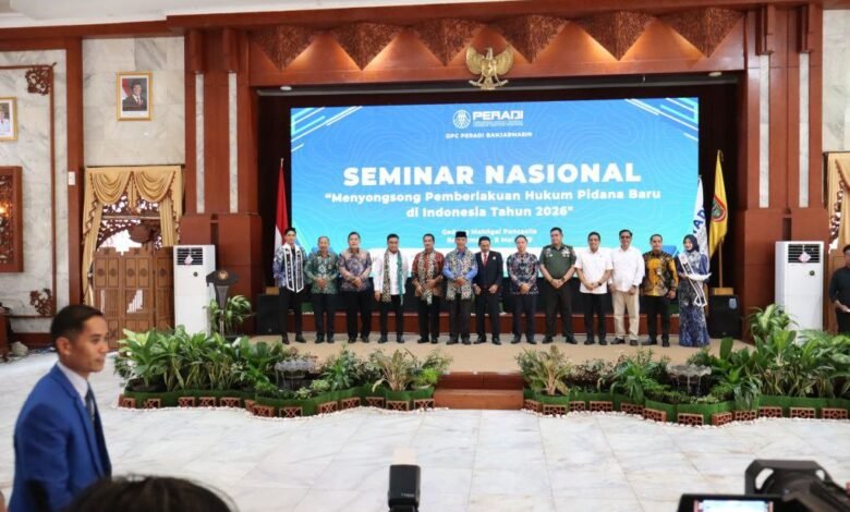 Gubernur Kalsel Resmi Membuka Seminar Nasional Pancawangsa Penegakan Hukum Indonesia
