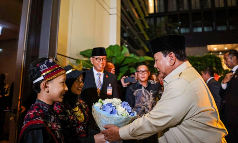 Kehangatan Diaspora Indonesia Sambut Kedatangan Presiden Prabowo di Bangkok