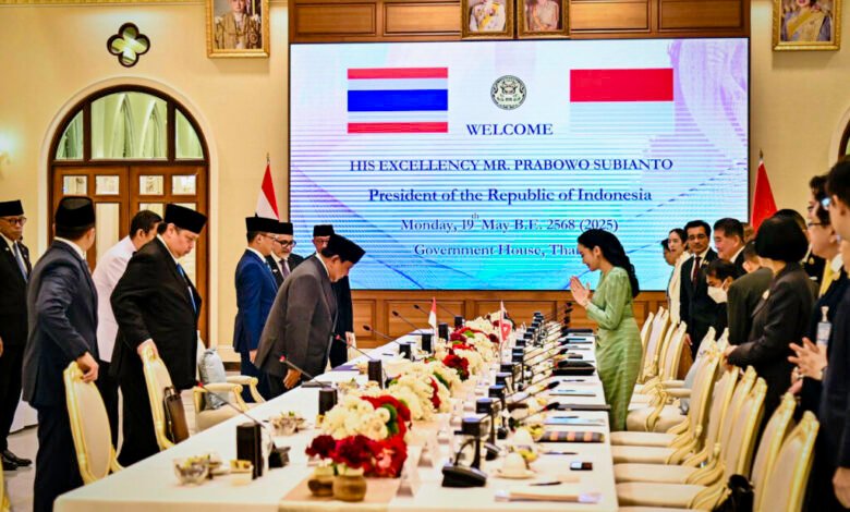 Presiden Prabowo Subianto Tegaskan Komitmen Penguatan Kemitraan Strategis Indonesia–Thailand