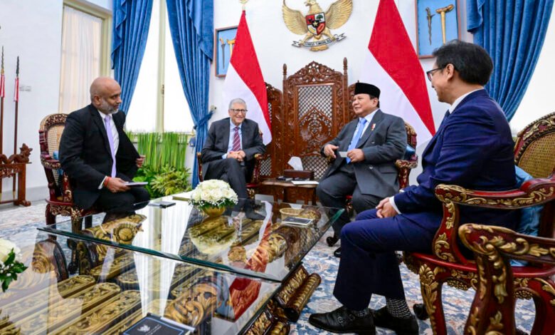 Presiden Prabowo Terima Kunjungan Bill Gates di Istana Merdeka