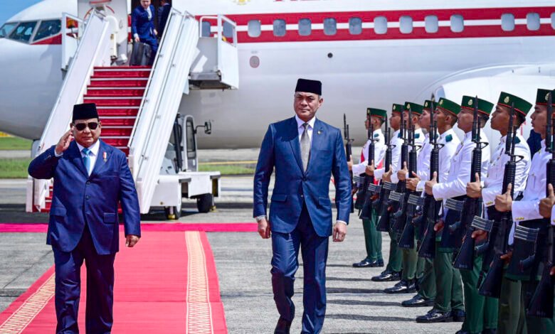 Presiden Prabowo Tiba di Brunei Darussalam untuk Kunjungan Kenegaraan