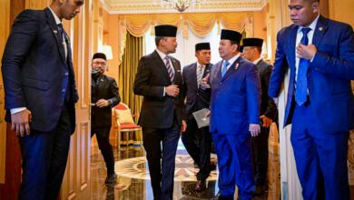 Putra Mahkota Brunei Jemput Langsung Presiden Prabowo Menuju Istana Nurul Iman