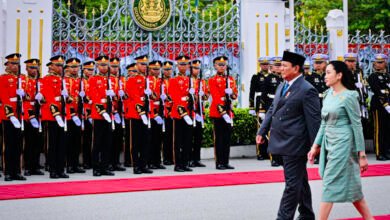 Tiba di Government House Thailand, Presiden Prabowo Disambut dengan Upacara Resmi