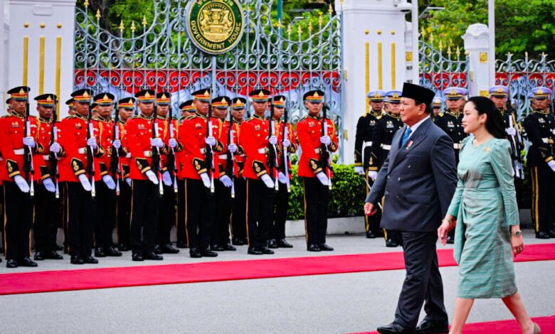 Tiba di Government House Thailand, Presiden Prabowo Disambut dengan Upacara Resmi
