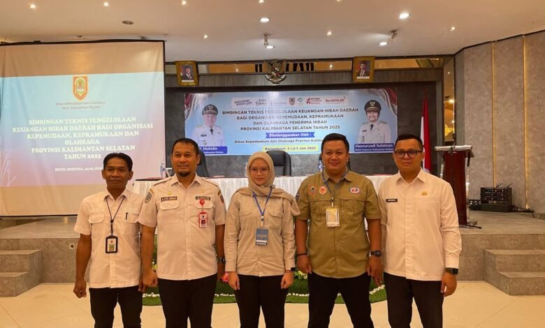 Bimtek Keuangan Dana Hibah 2025, Dispora Kalsel Inginkan Transparansi dan Akuntabilitas Organisasi