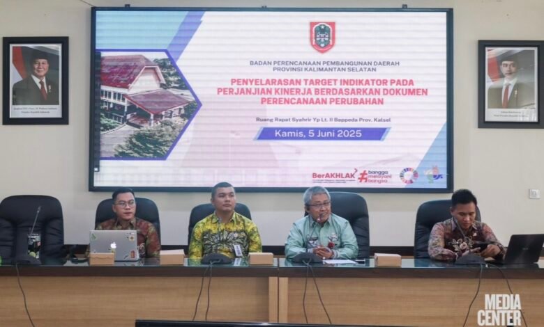 Bappeda Kalsel Gelar Penyelarasan Target Indikator untuk Perkuat Keterpaduan Perencanaan Pembangunan Daerah