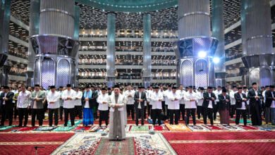 Presiden Prabowo Subianto Salat Iduladha 1446 Hijriah di Masjid Istiqlal Jakarta