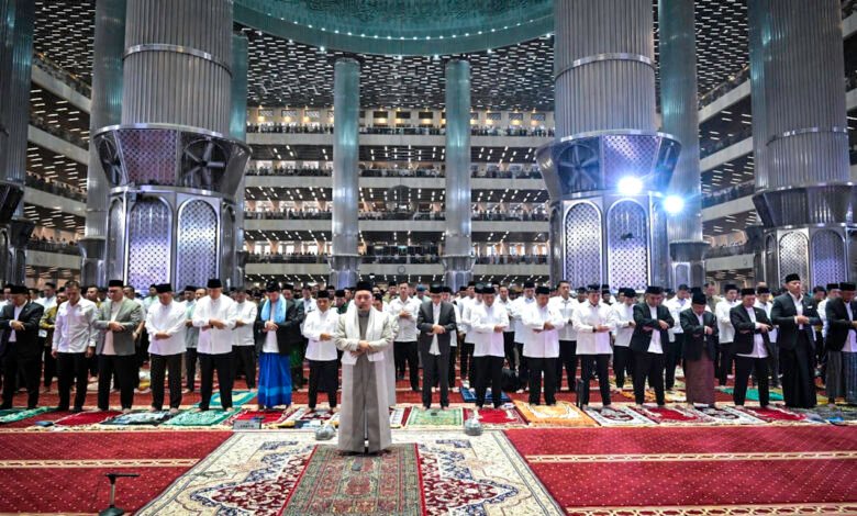 Presiden Prabowo Subianto Salat Iduladha 1446 Hijriah di Masjid Istiqlal Jakarta