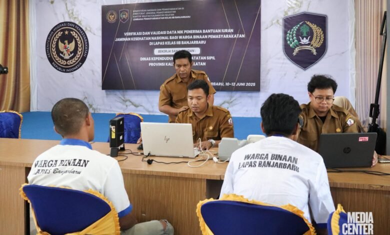 Disdukcapil Kalsel Bersama Lapas Banjarbaru Lakukan Verifikasi dan Validasi Data NIK Warga Binaan
